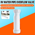 White Waterless Self Sealing Waste Valve Inline Trap Bath Basin For Caravan RV