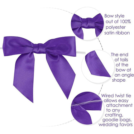 50pcs Bow Gift Packaging Sealing Tie Drawstring Baking Wrap Bag Decorative Ties