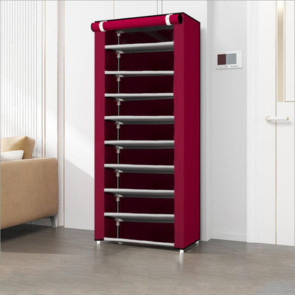 Stackable Shoe Rack Storage Cabinet Organizer Portable Wardrobe for Home Use