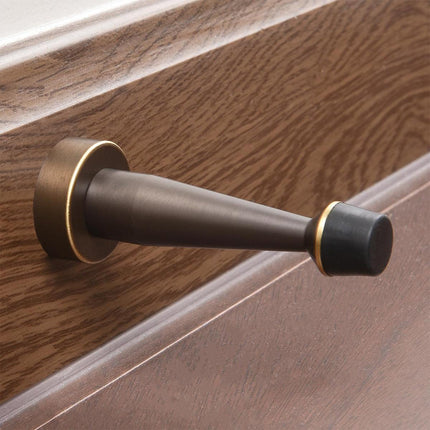6 Colours Copper Door Stopper Top Cylinder Anti Collision Device for Home Office
