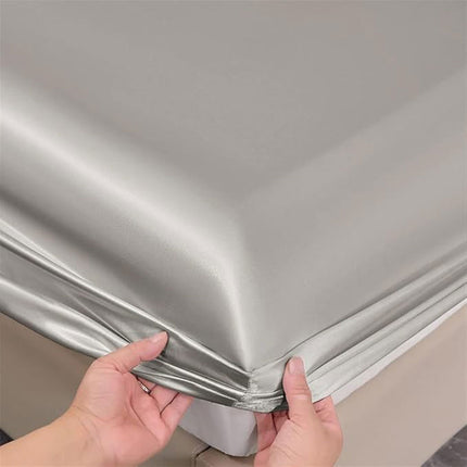 Bed Sheet Set Solid Colour Summer Three Piece Pillowcase Bedding Cover for Home