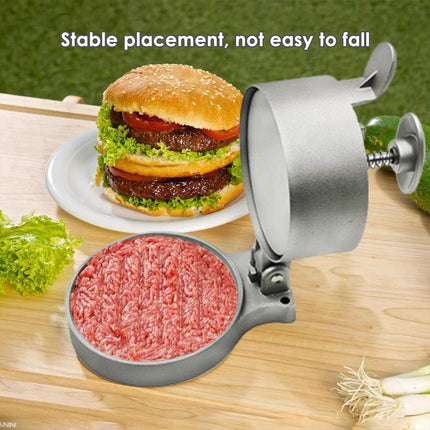 Flip Top Burger Press Meat Patty Maker Mould Filling Tool for Kitchen Hamburger
