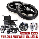 4 PCS Wheelchair Front Wheel Accessory With Bearing Wear Resistant Durable