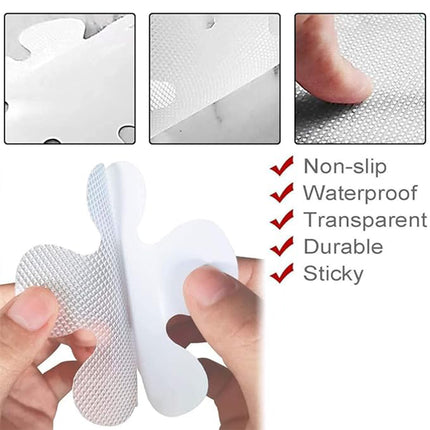 20PCS Non-Slip Shower Stickers for Bathtub and Bathroom Floor Grip Strips