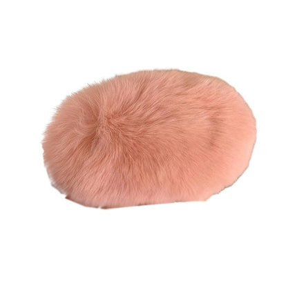 Large Plush Hair Claw Imitation Fur Big Shark Clip Faux Rabbit Fur Hair Clip - Aimall