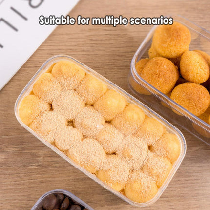 20pcs Transparent Biscuit Box Plastic Cake Box Pastry Dessert Storage Container