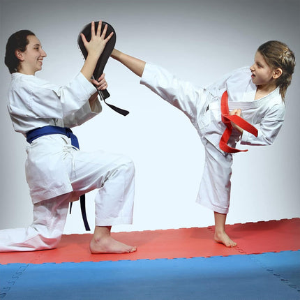 Taekwondo Kick Target 2PCS PU Foot Board Double Blade Training Pad 36 x 18cm