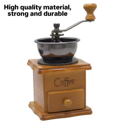 Vintage Manual Coffee Bean Grinder Classic Hand Coffee Machine Retro Grinding