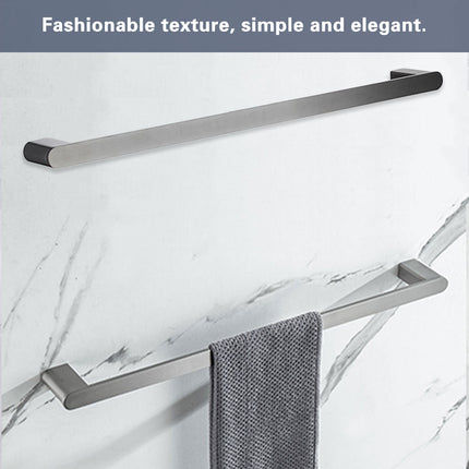 Bathroom Towel Rack Wall Mounted Stainless Steel Bath Towel Holder For Storage