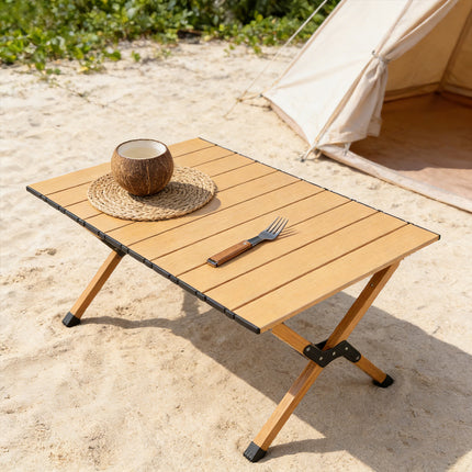Foldable Camping Table Portable Outdoor Picnic Dining Table X Leg 90×59cm