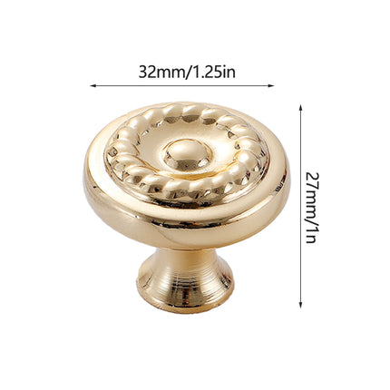 Pure Copper European Brass Drawer Handle Gold Cabinet Door Pull Wardrobe Knob