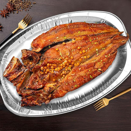 Aluminium Foil Tray Disposable Food Pan  BBQ Baking Roasting Grilling Catering