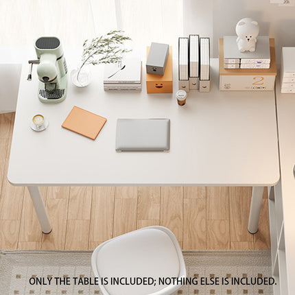 Compact Computer Desk White Study Table Home Office Workstation 100x60cm