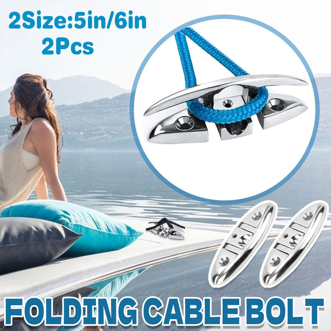 2PCS Stainless Steel Folding Bolt Use Corrosion Resistant 5in/6in