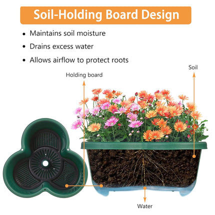 Stackable Planting Pots Vertical Planter for Balcony Yard Indoor Outdoor Plants