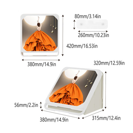Bathroom Mural Clothes Folding Storage Box Wall Mounted Bathroom Mural UnpQe