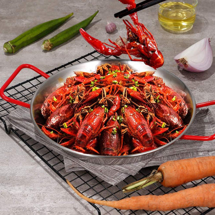 Stainless Steel Seafood Plate with Handle Food-Grade Durable Easy to Clean