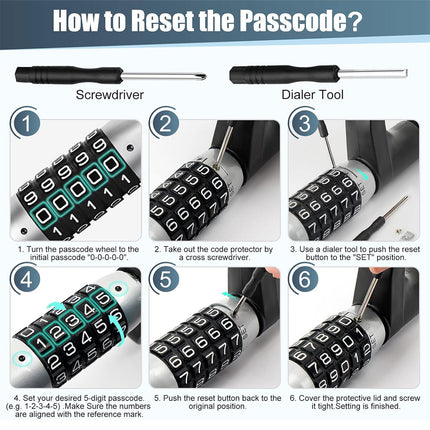 Portable Auto Car Steering Wheel Lock Security Keyless Password Code Anti Theft