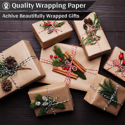 Brown Kraft Paper Rolls 5pcs Gift Wrapping Decoration Packaging Craft Sheets