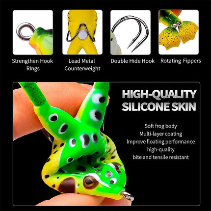 3pcs Spinning Twin Legged Soft Bait Bionic Lure for Fishing Catching Fish