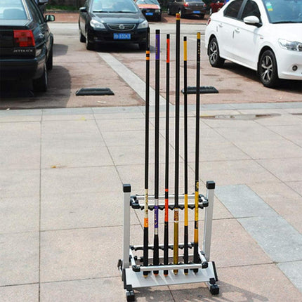 12/24 Hole Multi Functional Fishing Rod Holder Storage Rack Display Organizer