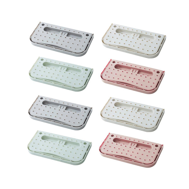 8pcs Wall Mounted Shoe Storage Rack Hanging Shelf Shoe Organizer Holder for Home