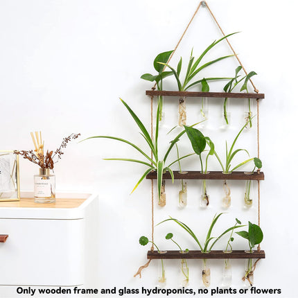 Wall Mounted Hydroponic Test Tube for Home Office Indoor Garden Decorative Vase