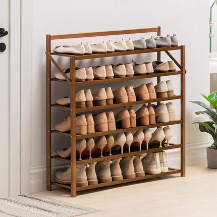 70CM 6 Tier Shoe Rack Folding Shoe Cabinet Easy Storage Organizer Space Saver