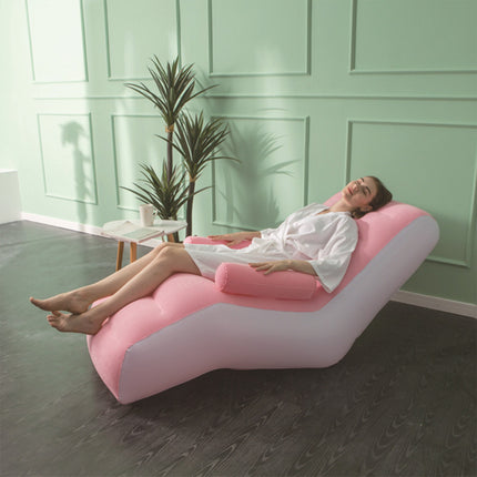 Portable Inflatable Lounge Sofa Chair Outdoor Recliner Air Couch Folding Seat