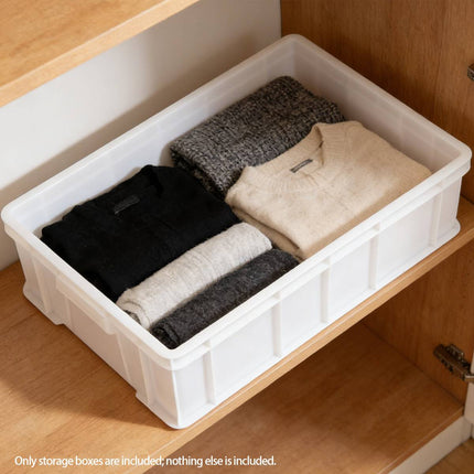 2PCS Rectangular Thickened Plastic Storage Box