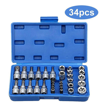 34 in 1 Screw Combination Tool Multi Function Screwdriver Repair Kit Household