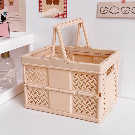 Desktop Organizer Rack Folding Storage Boxes Decorative Shelf For Home Office