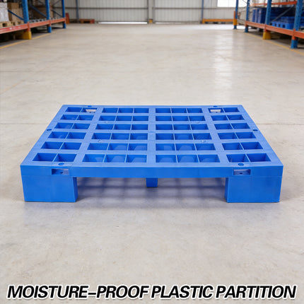 2PCS Plastic Moisture Proof Partition Hollow and Raised Design