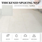 Square Carpet Set 12PCS Soft Splicing Floor Mats for Bedroom and Home Decor