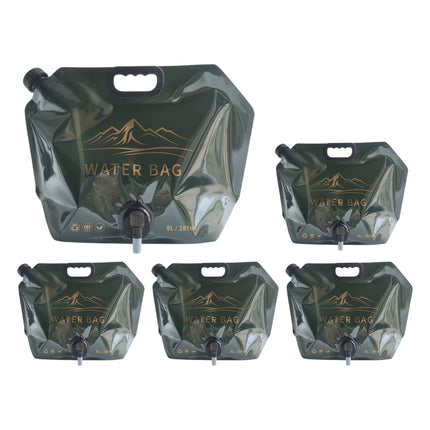 5pcs 8L Portable Water Bladder Tank Water Storage Bag For Camping Fishing Hiking