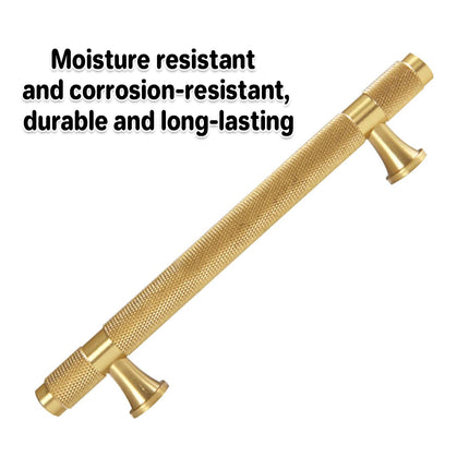 Copper Cabinet Handles 4 Sizes Gold Light Luxury Pulls for Drawer Wardrobe Door