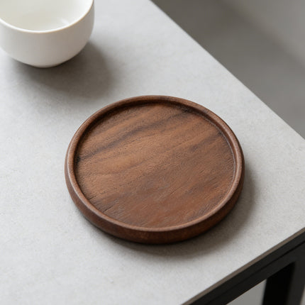 4Pcs Wooden Creative Heat Resistant Coaster Set Table Mat For Coffee Tea Desk
