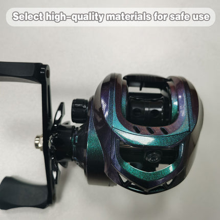 Fishing Reel Metal Baitcasting Water Drop Wheel Black Hand Line Spool Gear Tool