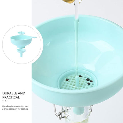 3 in 1 Multi Function Plastic Funnel Set Food Grade for Cooking Baking Liquid