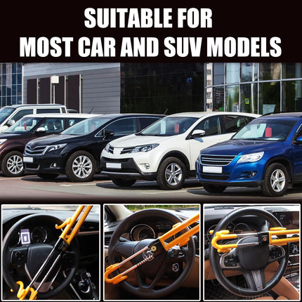 Adjustable Car Steering Wheel Lock Anti Theft Security Bar for Vehicle Protect