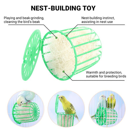 Multifunctional Bird Nest Durable Space Saving Nest for Small Medium Parakeets