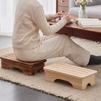 Solid Wood Small Stool Footrest Step Stool Shoe Changing Low Bench Indoor Use