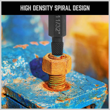 Screw Extractor Set 25pc Multi-Spline Damaged Bolt Stud Remover CR-MO Steel