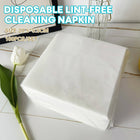 Lint Free Cleaning Napkins 100 Pack White Soft Wipes