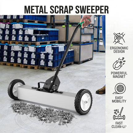 Rolling Magnetic Floor Sweeper 75cm Wide Quick Release
