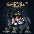 148pcs Tubeless Tire Repair Tool Kit with Case