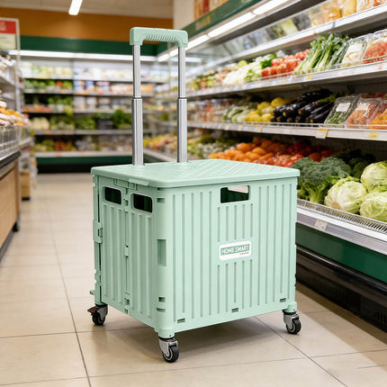 Portable Foldable Shopping Cart Grocery Trolley Wheels Collapsible Supermarket
