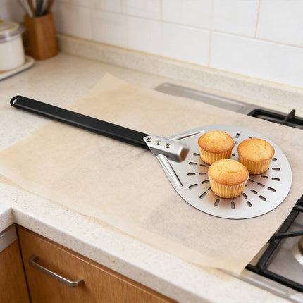Perforated Round Pizza Turning Peel 7 8 9 Inch