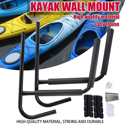 Heavy Duty Iron Wall Mount Kayak Storage Rack for Garage Canoe Paddleboard