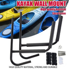 Heavy Duty Iron Wall Mount Kayak Storage Rack for Garage Canoe Paddleboard